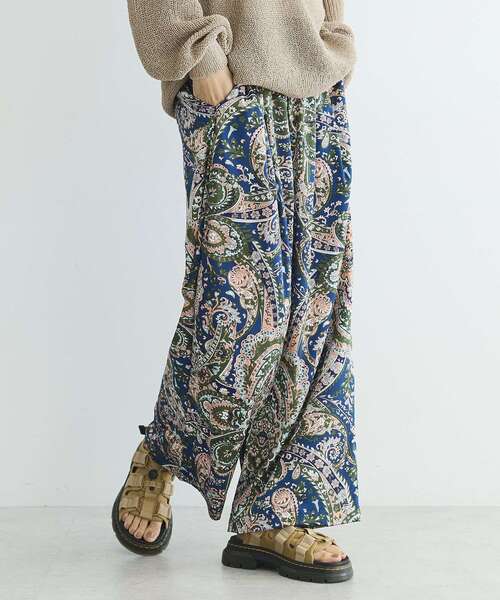 GARAGE OF GOOD CLOTHING（ガレージオブグッドクロージング）の「ペイズリー柄プリントワイドパンツ（その他パンツ・レディース・ピンク/ネイビー・FREE）」の13枚目の写真