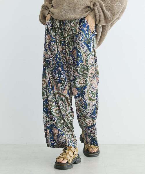 GARAGE OF GOOD CLOTHING（ガレージオブグッドクロージング）の「ペイズリー柄プリントワイドパンツ（その他パンツ・レディース・ピンク/ネイビー・FREE）」の14枚目の写真