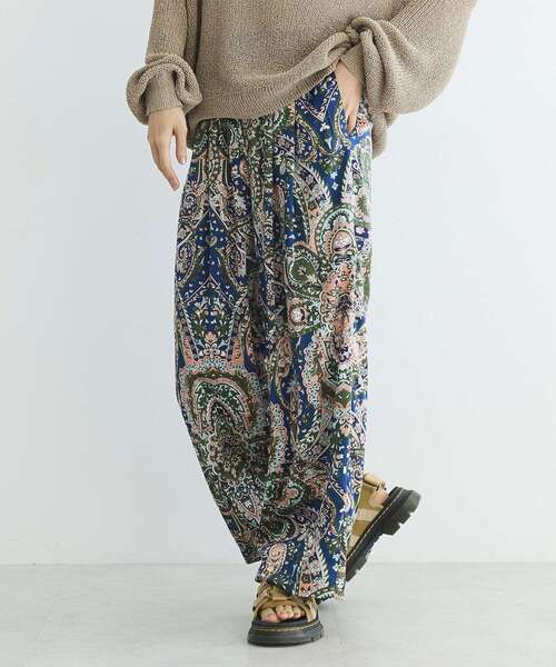 GARAGE OF GOOD CLOTHING（ガレージオブグッドクロージング）の「ペイズリー柄プリントワイドパンツ（その他パンツ・レディース・ピンク/ネイビー・FREE）」の15枚目の写真