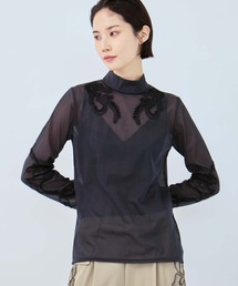 MURRAL（ミューラル）の「【MURRAL/ミューラル】別注Moon road embroidered sheer top/ムーンロードエンブロイダリーシアートップ（シャツ/ブラウス）」