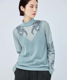 MURRAL（ミューラル）の「【MURRAL/ミューラル】別注Moon road embroidered sheer top/ムーンロードエンブロイダリーシアートップ（シャツ/ブラウス）」