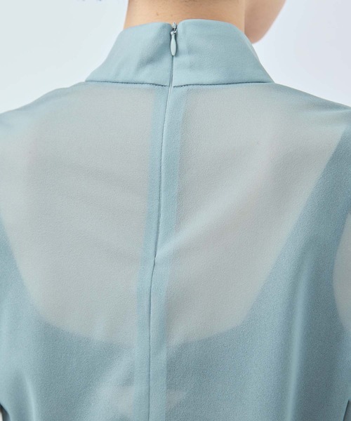 MURRAL（ミューラル）の「【MURRAL/ミューラル】別注Moon road embroidered sheer top/ムーンロードエンブロイダリーシアートップ（シャツ/ブラウス・レディース・ブルー/ネイビー・2）」の16枚目の写真