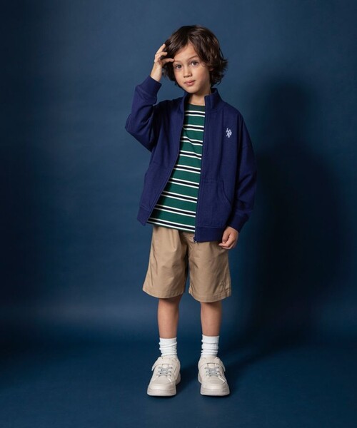 BRANSHES（ブランシェス）の「【U.S. POLO  ASSN.】ワンポイント刺繍長袖ジャケット（その他アウター・キッズ・ネイビー/グレー・130/120/140/110/150/100）」の20枚目の写真