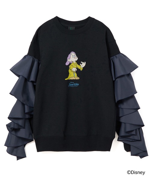 NON TOKYO(ノントーキョー)の「Disney 『Snow White』 NON TOKYO FRILL SLEEVE PULLOVER SWEAT(スウェット・レディース・グレー/ブラック・FREE)」の13枚目の写真