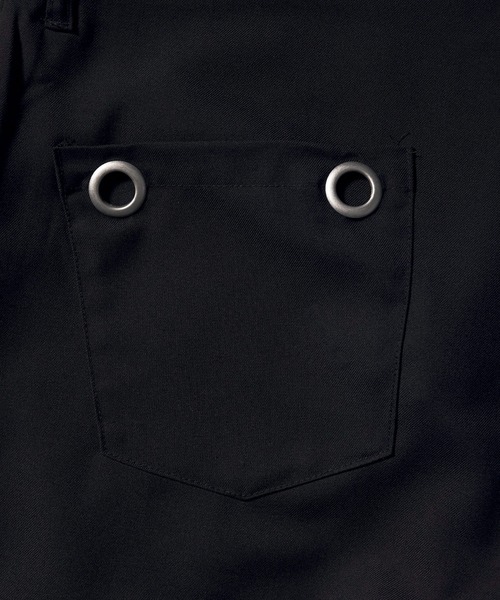 ERAR(エラー)の「【ERAR】ロールアップアイレットリングタックワイドスラックス(スラックス・メンズ・ブラック/チャコール・XL/L/M/S)」の11枚目の写真