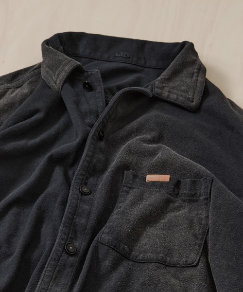 KHOKI(コッキ)の「【KHOKI/コッキ】Faded Memory Shirt(シャツ/ブラウス・メンズ・ブラック/オフホワイト・2/3)」の11枚目の写真