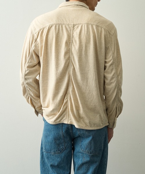 KHOKI(コッキ)の「【KHOKI/コッキ】Faded Memory Shirt(シャツ/ブラウス・メンズ・ブラック/オフホワイト・2/3)」の10枚目の写真