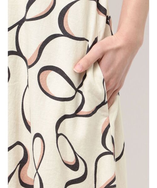 Ungrid(アングリッド)の「リネン混ショルダーデザインキャミワンピース(ワンピース・レディース・その他1/オレンジ/ブラック/アイボリー・FREE)」の12枚目の写真