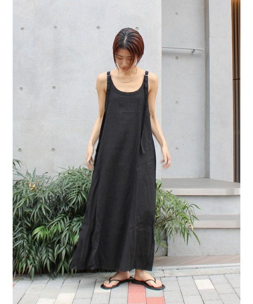 Ungrid(アングリッド)の「リネン混ショルダーデザインキャミワンピース(ワンピース・レディース・その他1/オレンジ/ブラック/アイボリー・FREE)」の20枚目の写真