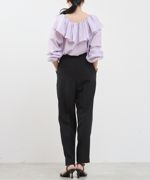 Tiara(ティアラ)の「ペグトップパンツ(その他パンツ・レディース・ブラック/ブラウン/グレイッシュベージュ・3/4/2)」の22枚目の写真