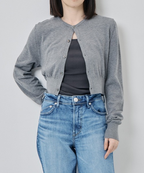 NSCRIRE/アンスクリア]Cotton 16G 2-Way Cardigan（カーディガン