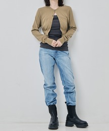 INSCRIRE（アンスクリア）の「[NSCRIRE/アンスクリア]Cotton 16G 2-Way Cardigan（カーディガン/ボレロ）」