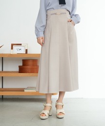 ASTORIA ODIER（アストリアオディール）の「ビット付きハギフレアスカート（スカート）」