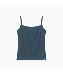 BASIC RIBBED V-NECK SLEEVELESS, BLUE