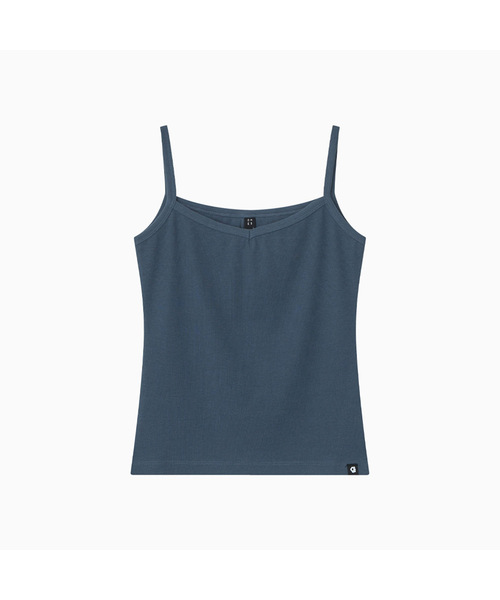 OHESHIO(オヘシオ)の「BASIC RIBBED V-NECK SLEEVELESS, BLUE(Tシャツ/カットソー・レディース・その他・FREE)」の1枚目の写真