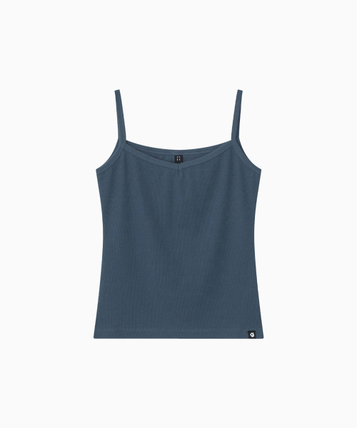OHESHIO(オヘシオ)の「BASIC RIBBED V-NECK SLEEVELESS, BLUE(Tシャツ/カットソー・レディース・その他・FREE)」の6枚目の写真