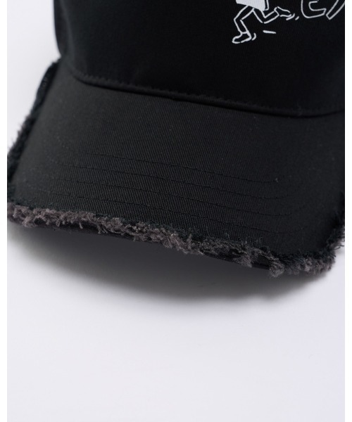 wjk(ダヴルジェイケイ)の「"panic" cut-off mesh cap(キャップ・メンズ・ブラック/ホワイト×ブラック・FREE)」の15枚目の写真