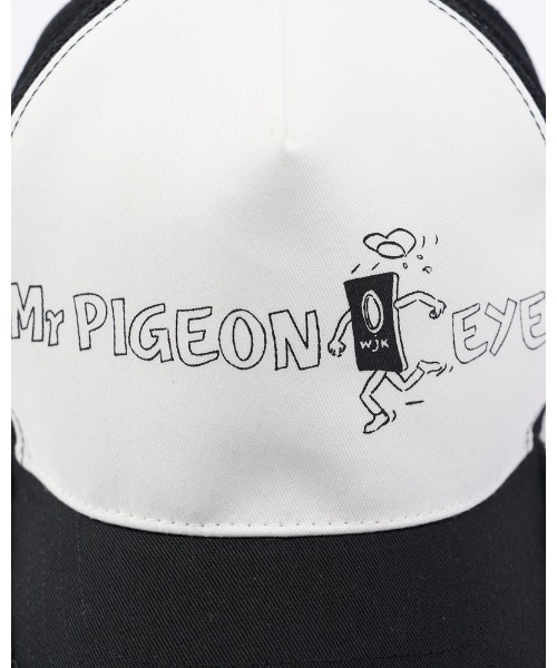 wjk(ダヴルジェイケイ)の「"panic" cut-off mesh cap(キャップ・メンズ・ブラック/ホワイト×ブラック・FREE)」の21枚目の写真