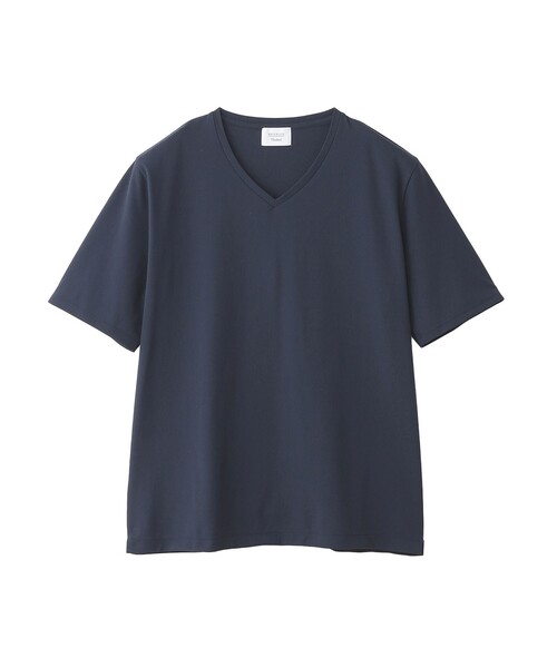 MACKINTOSH PHILOSOPHY(マッキントッシュ フィロソフィー)の「トロッター Tシャツ Vネック アイスドライカノコ(Tシャツ/カットソー・メンズ・ネイビー/ホワイト/グレー系その他2・38/40)」の3枚目の写真