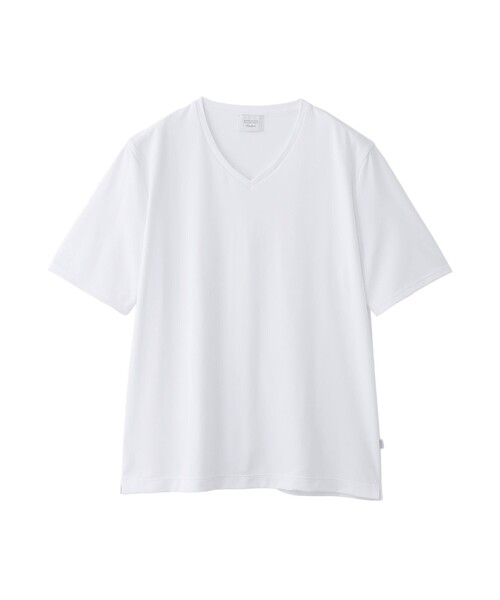 MACKINTOSH PHILOSOPHY(マッキントッシュ フィロソフィー)の「トロッター Tシャツ Vネック アイスドライカノコ(Tシャツ/カットソー・メンズ・ネイビー/ホワイト/グレー系その他2・38/40)」の1枚目の写真