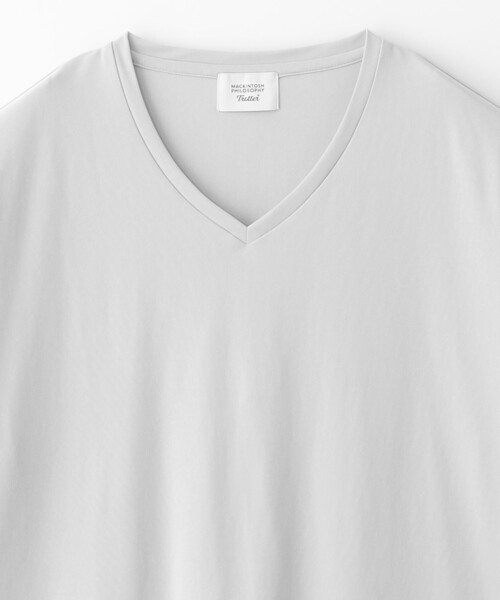 MACKINTOSH PHILOSOPHY(マッキントッシュ フィロソフィー)の「トロッター Tシャツ Vネック アイスドライカノコ(Tシャツ/カットソー・メンズ・ネイビー/ホワイト/グレー系その他2・38/40)」の5枚目の写真