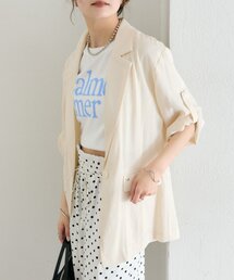 mystic | シアー半袖ジャケット(テーラードジャケット)