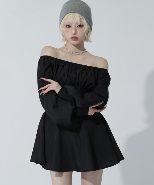 ANAP(アナップ)の「Kギャル くびれ ミニワンピース(ワンピース・レディース・グレー系/ブラック/ネイビー・F)」の8枚目の写真