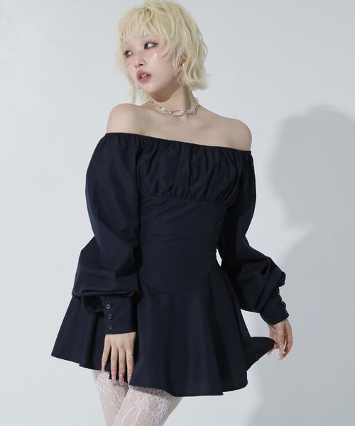 ANAP(アナップ)の「Kギャル くびれ ミニワンピース(ワンピース・レディース・グレー系/ブラック/ネイビー・F)」の14枚目の写真