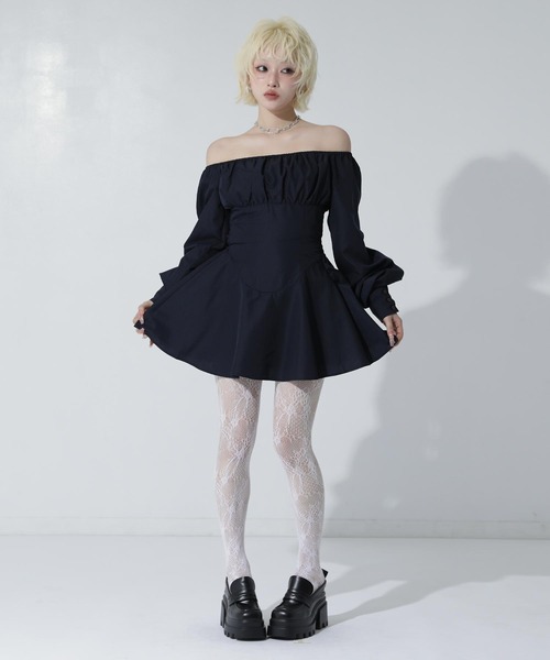 ANAP(アナップ)の「Kギャル くびれ ミニワンピース(ワンピース・レディース・グレー系/ブラック/ネイビー・F)」の16枚目の写真