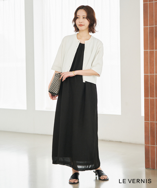 LE VERNIS(ル・ベルニ)の「LE VERNIS/ル・ベルニ Toe ring sandals(サンダル・レディース・ブラック・24.5cm/24cm/23.5cm/23cm)」の6枚目の写真