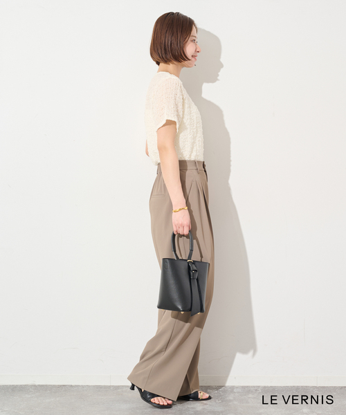 LE VERNIS(ル・ベルニ)の「LE VERNIS/ル・ベルニ Toe ring sandals(サンダル・レディース・ブラック・24.5cm/24cm/23.5cm/23cm)」の3枚目の写真