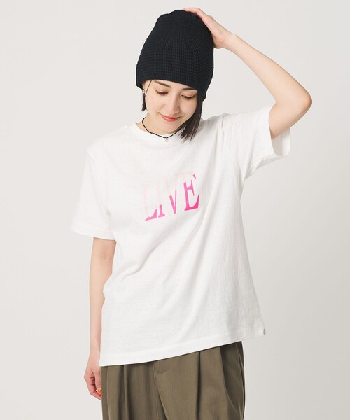 AMERICANA(アメリカーナ)の「<Americana>LIVE プリント Tシャツ(Tシャツ/カットソー・レディース・ホワイト/ベージュ・FREE)」の21枚目の写真