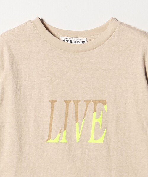 AMERICANA(アメリカーナ)の「<Americana>LIVE プリント Tシャツ(Tシャツ/カットソー・レディース・ホワイト/ベージュ・FREE)」の14枚目の写真