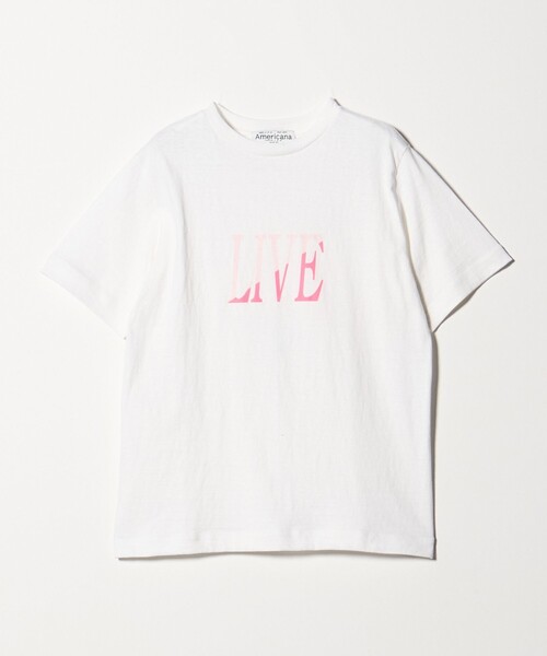 AMERICANA(アメリカーナ)の「<Americana>LIVE プリント Tシャツ(Tシャツ/カットソー・レディース・ホワイト/ベージュ・FREE)」の8枚目の写真