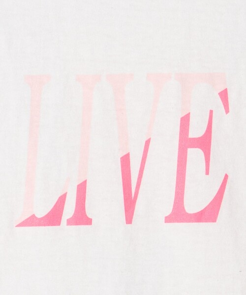 AMERICANA(アメリカーナ)の「<Americana>LIVE プリント Tシャツ(Tシャツ/カットソー・レディース・ホワイト/ベージュ・FREE)」の6枚目の写真