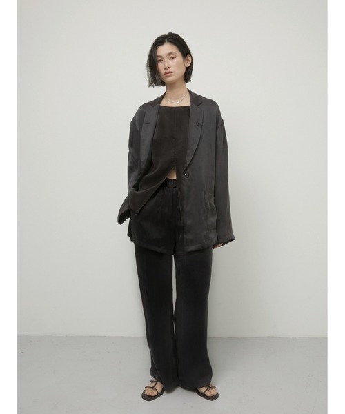 LA PEAU DE GEM（ラポドゥジェム）の「【LA PEAU DE GEM】2way drape jacket/2wayドレープジャケット（テーラードジャケット・レディース・ベージュ/ブラック・FREE）」の16枚目の写真