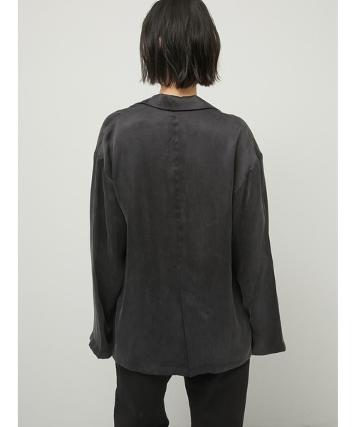 LA PEAU DE GEM（ラポドゥジェム）の「【LA PEAU DE GEM】2way drape jacket/2wayドレープジャケット（テーラードジャケット・レディース・ベージュ/ブラック・FREE）」の13枚目の写真
