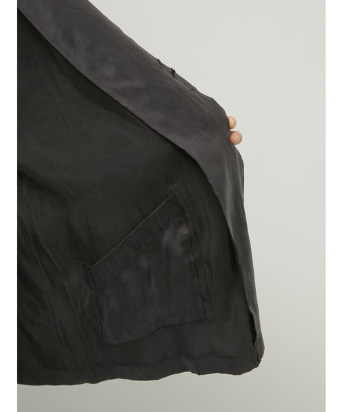 LA PEAU DE GEM（ラポドゥジェム）の「【LA PEAU DE GEM】2way drape jacket/2wayドレープジャケット（テーラードジャケット・レディース・ベージュ/ブラック・FREE）」の7枚目の写真