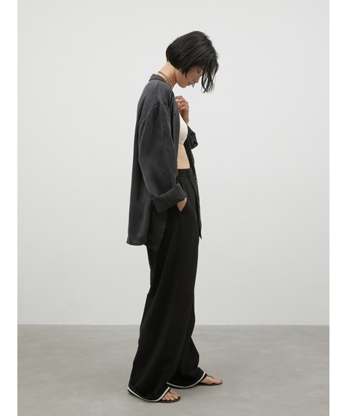 LA PEAU DE GEM(ラポドゥジェム)の「【LA PEAU DE GEM】2way drape jacket/2wayドレープジャケット(テーラードジャケット・レディース・ベージュ/ブラック・FREE)」の7枚目の写真