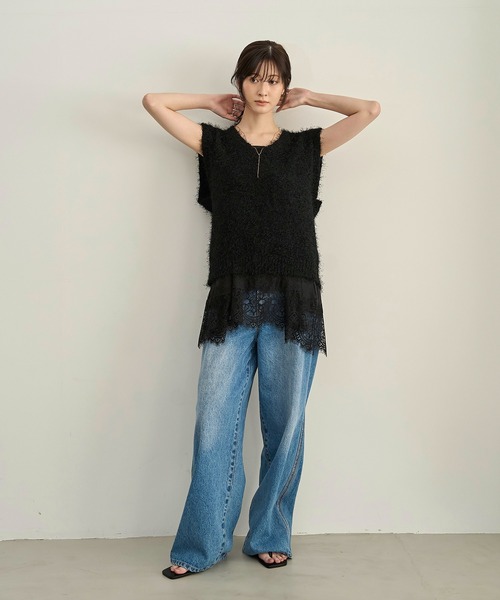model：H166　着用サイズ：F