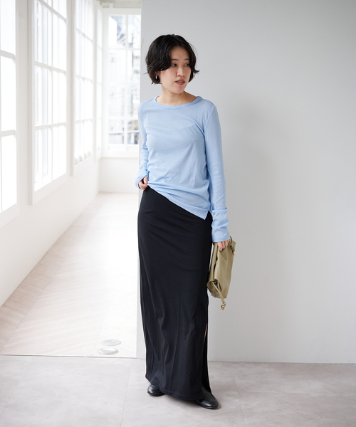 EMILY WEEK（エミリーウィーク）の「《追加11》パウダリーコットンプルオーバー（Tシャツ/カットソー・レディース・ホワイト/ブルー系その他・FREE）」の8枚目の写真