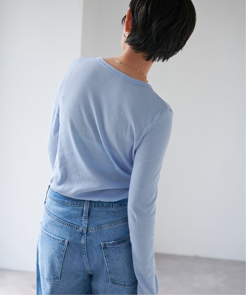 EMILY WEEK（エミリーウィーク）の「《追加11》パウダリーコットンプルオーバー（Tシャツ/カットソー・レディース・ホワイト/ブルー系その他・FREE）」の15枚目の写真