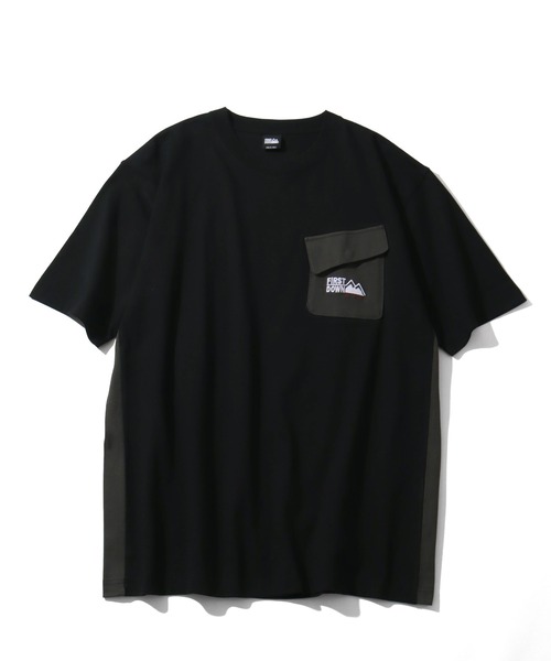 FIRST DOWN(ファーストダウン)の「【FIRST DOWN/ファーストダウン】S/S POCKET TEE / ポケット ショートスリーブTシャツ(Tシャツ/カットソー・メンズ・ヘザーグレー/ブラック・XL/L/M)」の3枚目の写真