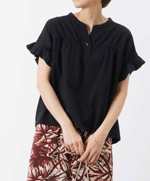 LUCA/LADY LUCK LUCA（ルカ/レディラックルカ）の「LC/LLL セミシルケットシャーリング半袖スキッパープルオーバー（Tシャツ/カットソー）」