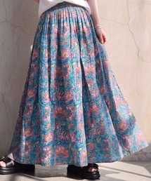 ボタニカル柄ロングスカート