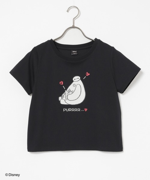 Honeys(ハニーズ)の「【ハニさら・接触冷感・UVカット】ディズニー/Tシャツ(Tシャツ/カットソー・レディース・ホワイト/ピンク/グリーン/ライトブルー/ブラック・L/M/S)」の12枚目の写真