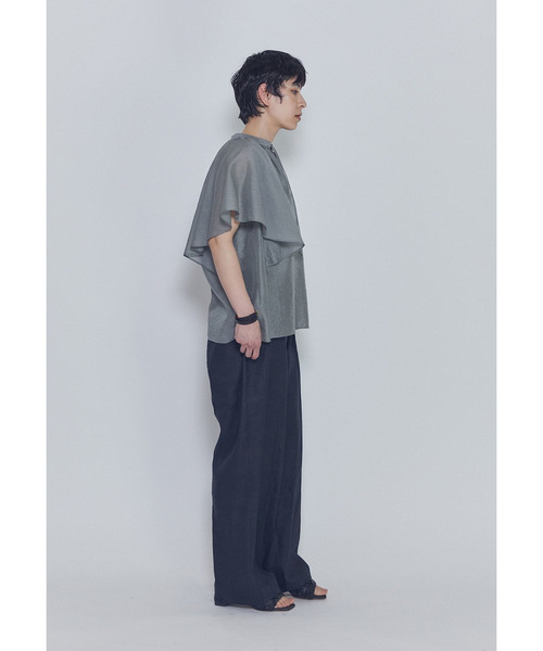 1er Arrondissement(プルミエアロンディスモン)の「シアーキュプラシルクラッフルブラウス(シャツ/ブラウス・レディース・ブラック系その他3/オフホワイト/グレー系その他5・38/36)」の16枚目の写真
