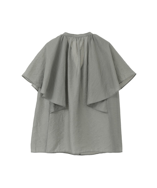 1er Arrondissement(プルミエアロンディスモン)の「シアーキュプラシルクラッフルブラウス(シャツ/ブラウス・レディース・ブラック系その他3/オフホワイト/グレー系その他5・38/36)」の19枚目の写真