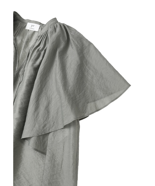 1er Arrondissement(プルミエアロンディスモン)の「シアーキュプラシルクラッフルブラウス(シャツ/ブラウス・レディース・ブラック系その他3/オフホワイト/グレー系その他5・38/36)」の21枚目の写真