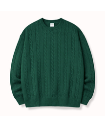 BASIC LABEL（ベーシックラベル）の「Lia Round neck twisted cable knitwear 5 Color [BLBK_5011]（スウェット）」